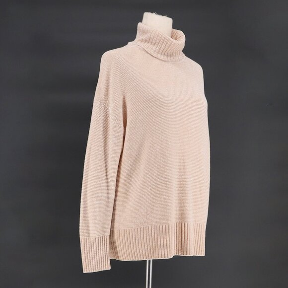 LAFAYETTE 148 Chunky Roll Neck Textured Knit Oversized Sweater Size S - Picture 2 of 6